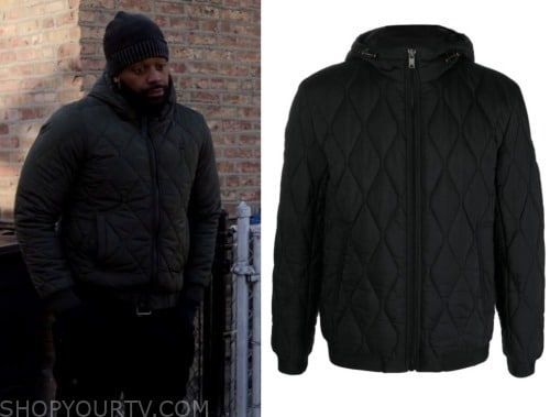 Chicago PD: Season 11 Episode 1 Kevin's Black Quilted Puffer Jacket ...