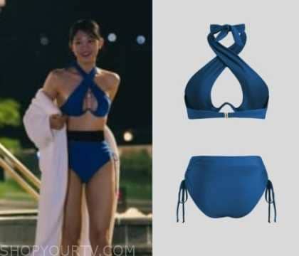 Singles Inferno: Season 3 Choi Hye-Seon's Blue Halter Underwire Bikini