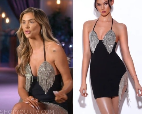 Shady Lady Print Pajamas In Green Money Print worn by Lala Kent as seen in  Vanderpump Rules (S11E07)