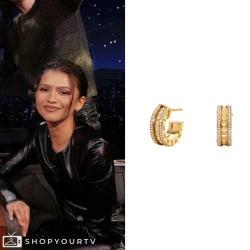 Jimmy Kimmel Live February 2024 Zendaya’s Earrings Shop Your TV