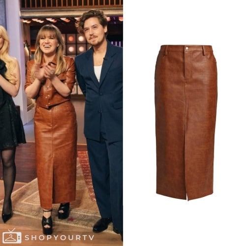 A-Line Faux Leather Skirt – Luxe Idol LLC