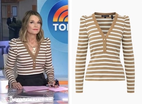 The Today Show: February 2024 Savannah Guthrie's Beige and White ...