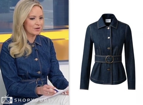 Outnumbered: February 2024 Kayleigh McEnany's Denim Belted Shirt | Shop ...