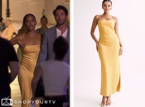 The Bachelor Season 28 Episode 5 Rachel Nances Yellow Dress Shop Your Tv 