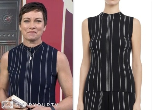 The Today Show: February 2024 Stephanie Gosk's Black and White Striped ...