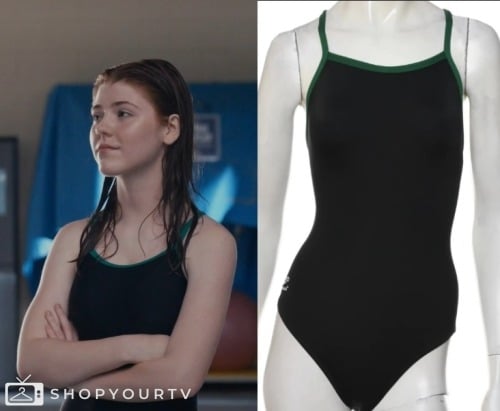 ONE PIECE SWIMSUIT WITH HIGH CUT AND LOW BACK in Green (NEON) - Sirene LaVie