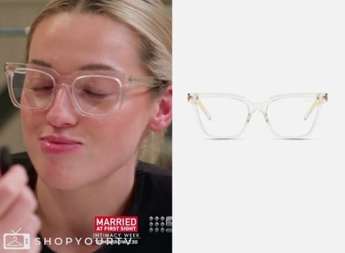 Married at First Sight: Season 10 Episode 11 Tori's Clear Frame Glasses ...