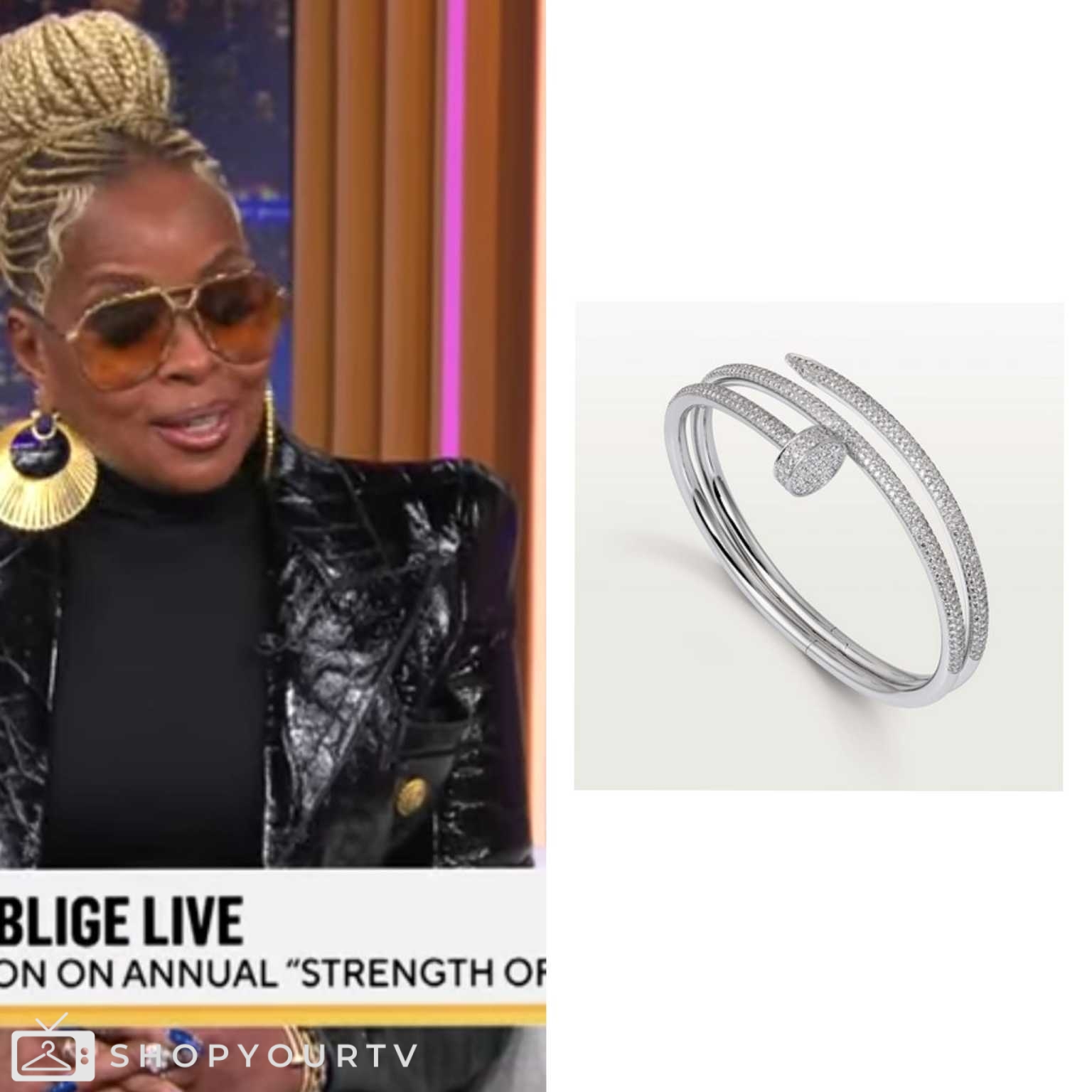 CBS Mornings: March 2024 Mary J Blige’s Diamond Bracelet | Shop Your TV