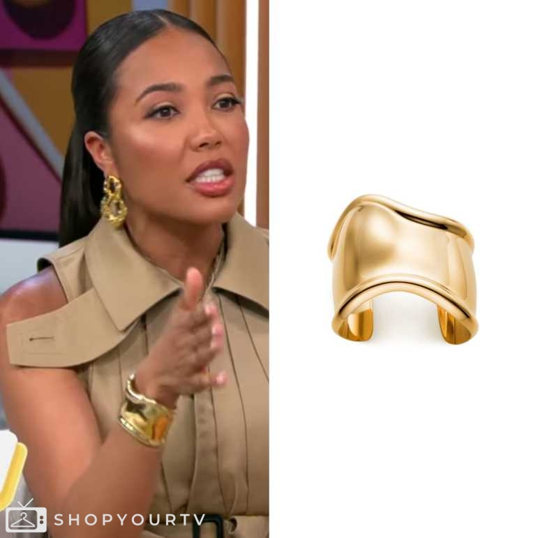 CBS Mornings March 2024 Emma Grede’s Gold Bone Cuff Shop Your TV