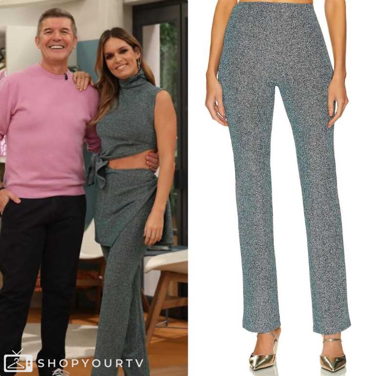 Casa Feliz: Season 4 Episode 222 Diana’s Metallic Knit Pants | Shop Your TV