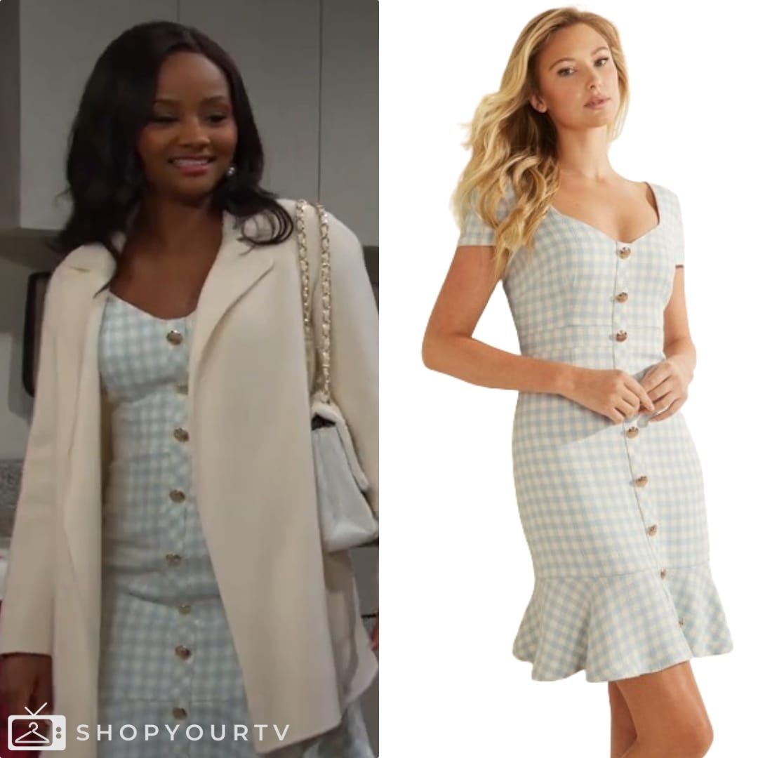 Days Of Our Lives: February 2024 Chanel’s Blue Gingham Dress | Shop Your TV