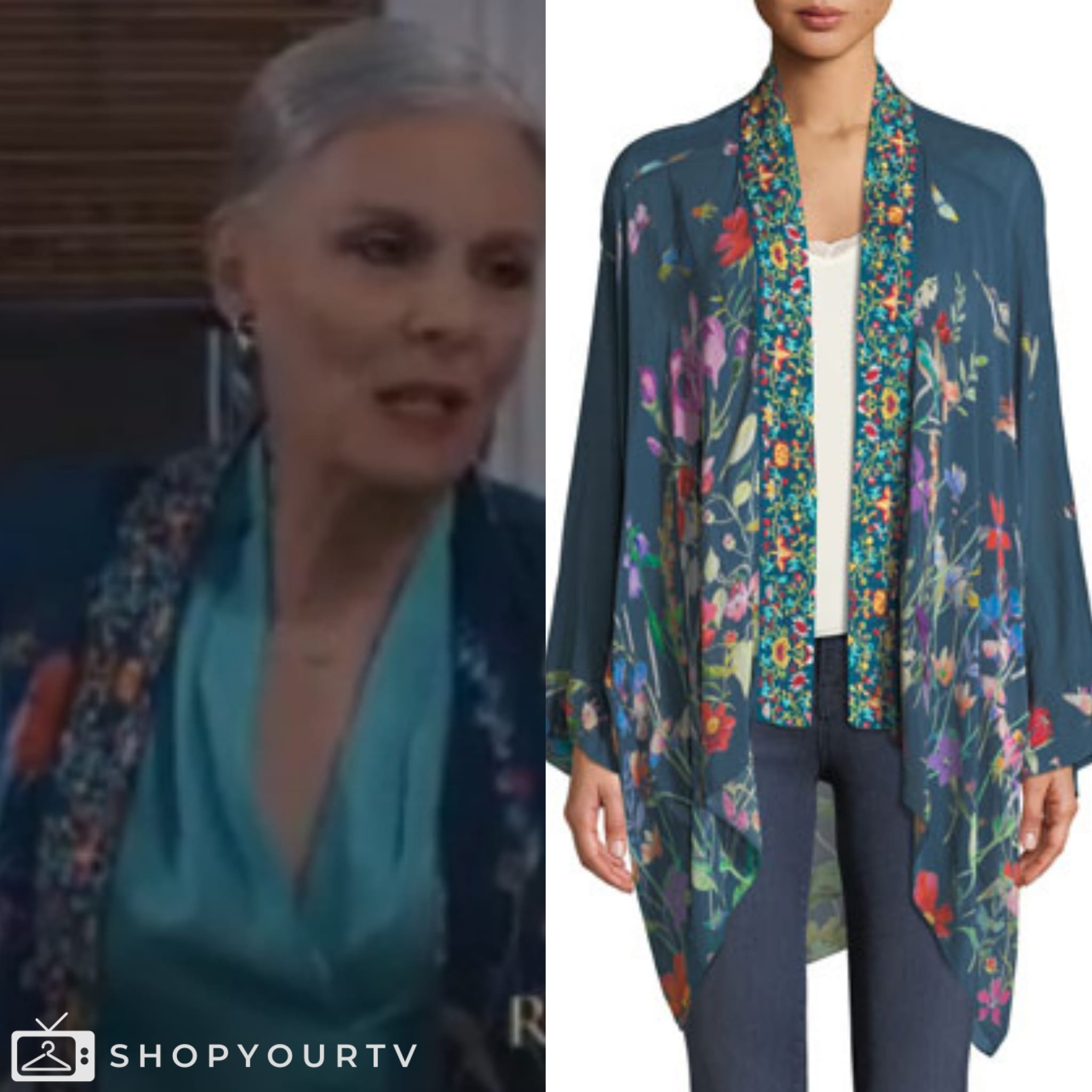 General Hospital: February 2024 Tracy’s Floral Print Kimono | Shop Your TV