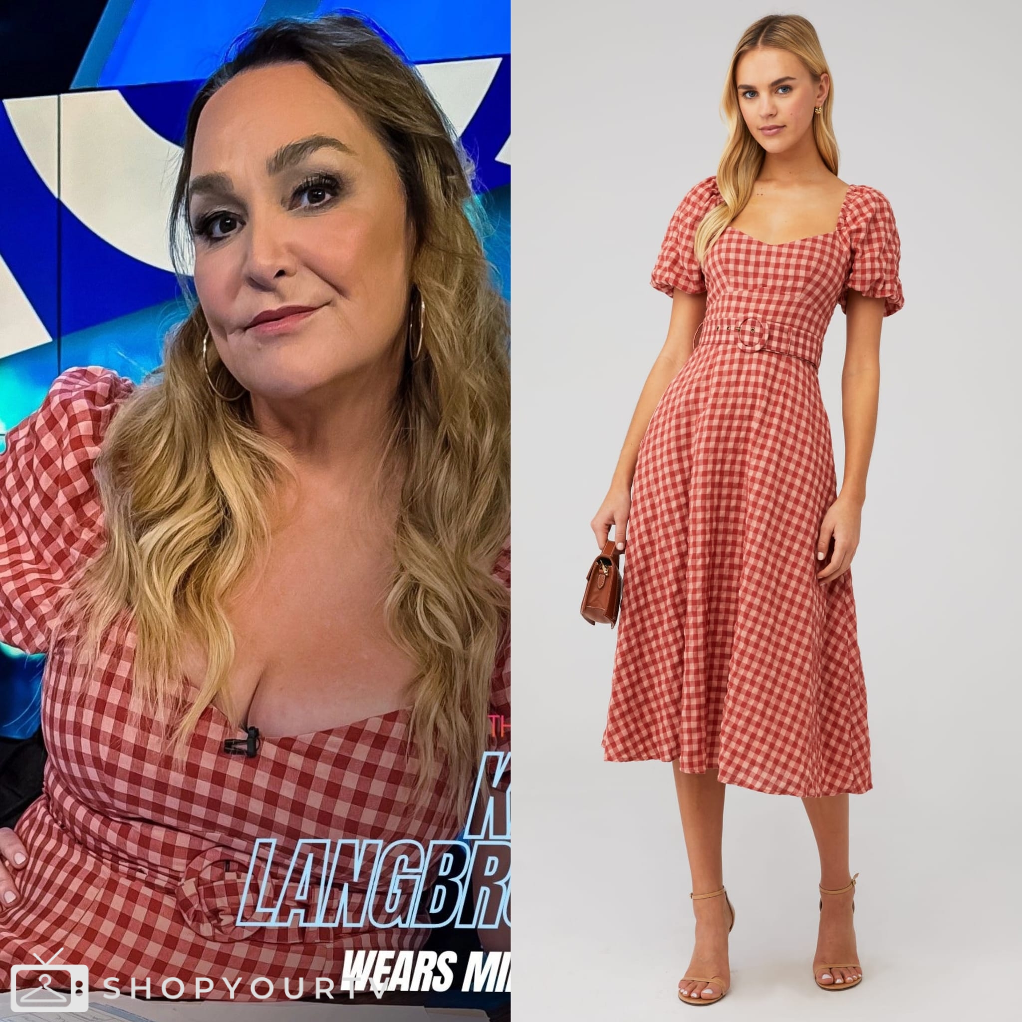 Kate Langbroek pokes fun at Gorgi Coghlan's 'nipple dress' with