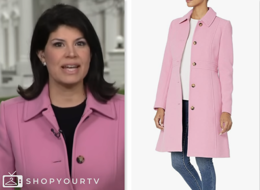 CBS Mornings: March 2024 Natalie Brand's Pink Coat | Shop Your TV