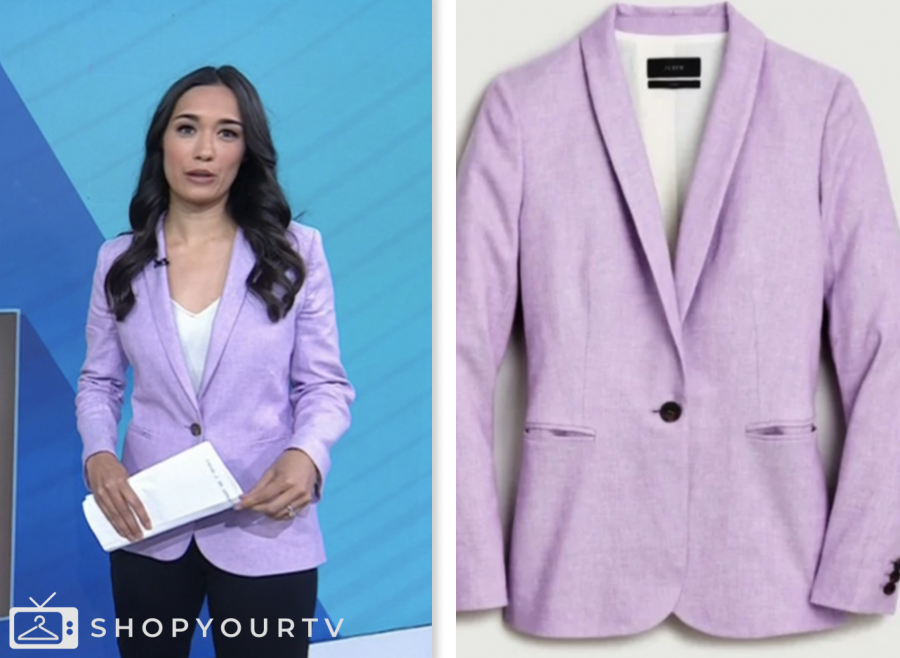 Aquamarine Lilac Blazer & Bralette