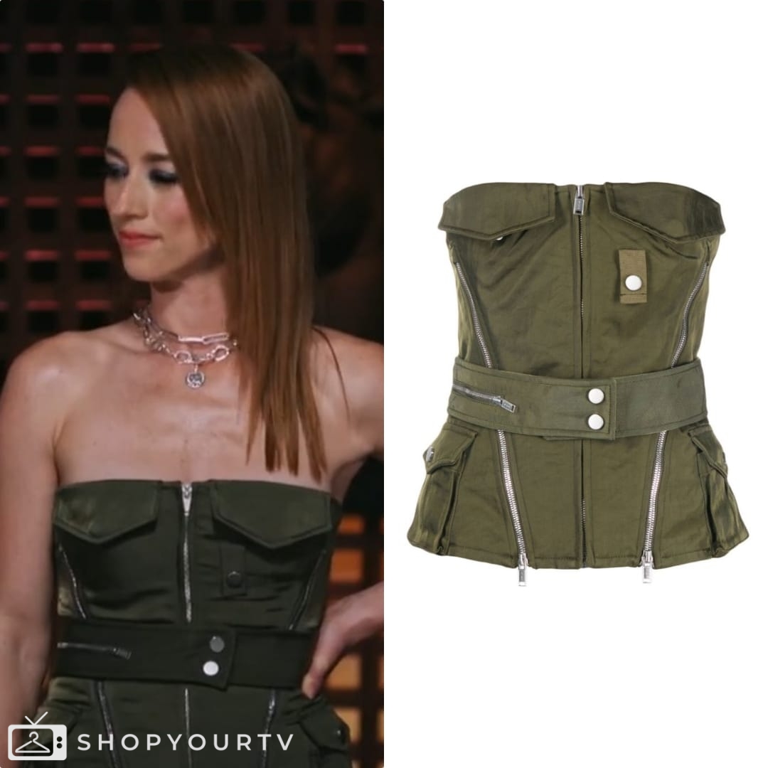 The Traitors Canada: Season 1 Episode 6 Karine's Green Corset Top