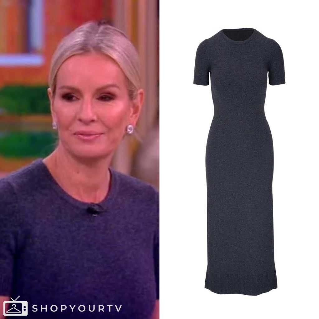 The View February 2024 Jennifer Ashton’s Navy Short sleeve sweater